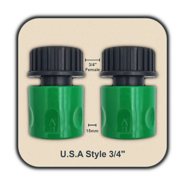 Quick Connector For Euro + USA 3/4" Male/Female Threaded Hose Adapter - Image 3